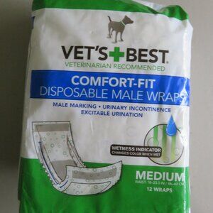 Vet's Best Disposable Male Dog Wrap